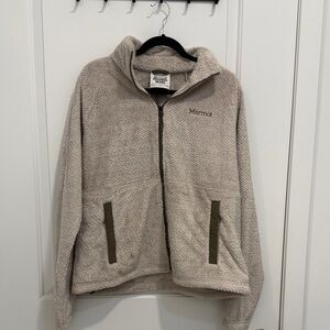 Marmot Taupe Fleece Jacket